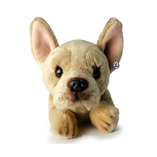 Bouledogue français - Chien couché - Peluche HILDIE - Beige