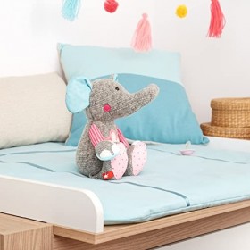 Sigikid 42846 - Rose - Patchwork Sweety - Doudou - Multicolore/éléphant