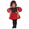 amscan Costume de Coccinelle pour Enfant, 10132282, Rouge/Noir, 12-24 Mois