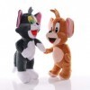 Jerry Mouse Kawaii Lot de 2 poupées en peluche, douces, motif animaux, chats, pour enfants, cadeaux