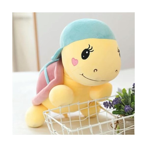 KiLoom Chapeau Petite Tortue Peluche Poupée Peluche Bébé Chambre Décor Rempli Noël Halloween GIF 35cm 2