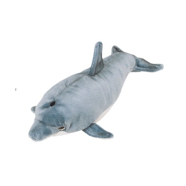 Jouet En Peluche Dauphin Gris - Animal Marin Doux Et Câlin - Décoration Maison Et Bureau