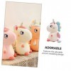 ibasenice 1 Pc Poupée Licorne Poupée Oreiller Animal en Peluche Jouets Élans Mous Poupée en Peluche Ornement De Table De Noël