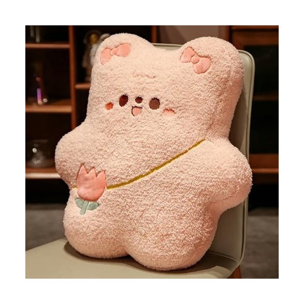Nouveau Kawaii Dessin animé Animal Ours en Peluche Jouet en Peluche Dessin animé Peluche Oreiller Doux Dos canapé Coussin Fil
