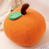 Peluche Kaki Orange Citrouille Oreiller Mignon Super Doux auspicieux Nouvel an Cadeau de Noël décoration canapé Maison Coussi
