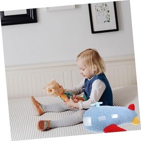 Didiseaon 1 Pc Poupée Jouet Puzzle pour Chiot Figurine en Peluche De Vaisseau Spatial Fusée en Peluche Cadeau en Peluche pour