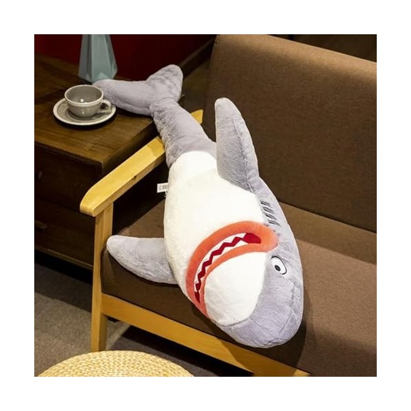 Peluche Animal Peluche Requin Jouet Oreiller Requin Mignon Requin en Peluche Jouet Parfait Cadeau pour Enfants Anniversaire C