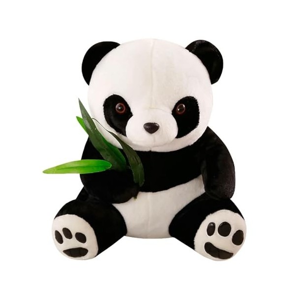 Mignon Panda Poupée en Peluche Jouet Ours Coussin Tissu Ours Cadeau D’Anniversaire pour Garçons Fille 30cm 1