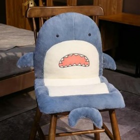 KiLoom Requin À Grande Bouche Coussin Poisson Peluche Jouet Doux Peluche Hiver Cul Chaud Canapé Salle À Manger Chaise Oreille
