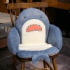 KiLoom Requin À Grande Bouche Coussin Poisson Peluche Jouet Doux Peluche Hiver Cul Chaud Canapé Salle À Manger Chaise Oreille