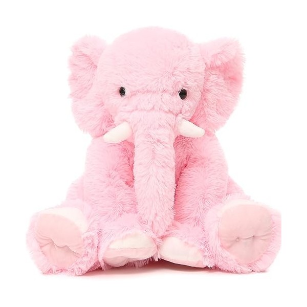 MorisMos Peluche Éléphant Bébé 50cm, Gris Elephant Teddy Jouet Moelleuse, Kawaii Animaux en Peluche Eléphant Douce pour Fille