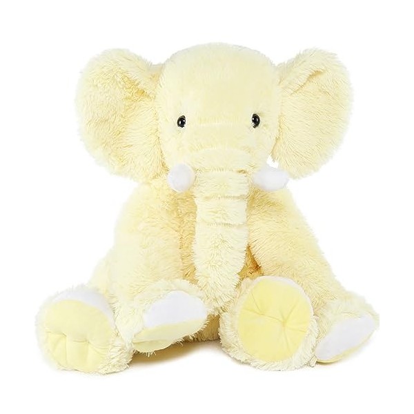 MorisMos Peluche Éléphant Bébé 50cm, Gris Elephant Teddy Jouet Moelleuse, Kawaii Animaux en Peluche Eléphant Douce pour Fille