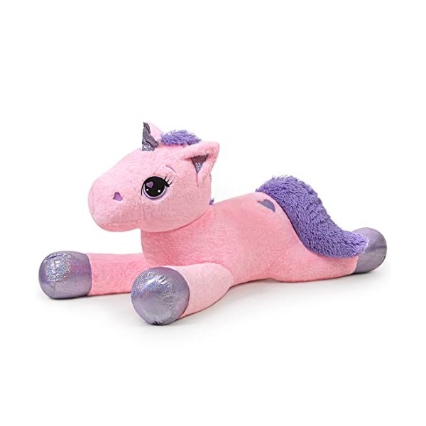 FAVOSTA Licorne Géante Grande Teddy Animaux en Peluche Licorne Poney Peluche Licorne Géante Animal Jouets pour Les Filles Gar