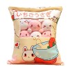 Zhongkaihua Snack Pack Coussin en Peluche Cute Mini Lapin Rose en Peluche rembourré Coussin Snack canapé