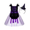 ranrann Déguisement Fantôme Bébé Fille Barboteuse Robe Costume Halloween Cosplay Carnaval Party Soirée 0-3 Ans Noir 12-18 moi