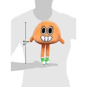 GMBALL Le Monde incoyable de Gumball - Peluche Darwin Personnage Orange 40cm - Belle Qualité -Naranja-