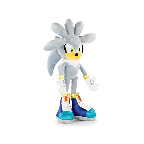 Play by Play Peluche Sonic Silver 30cm Grande Peluche Sonic The Hedgehog