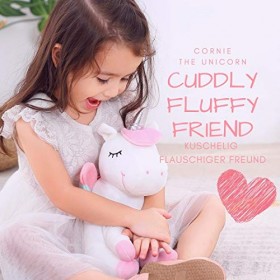 INNObeta Licorne Peluche projecteur Etoiles Plafond, veilleuse Etoile Jouet Lumiere Chambre Bebe Enfant pour lanniversaire, 