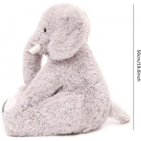 RPEIXYA Peluche éléphant pour enfant - Jouet et peluche - Pour garçons, filles et bébés - Peluche moelleuse pour câliner, jou