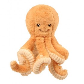 Yxian Jouet de Poulpe en Peluche Mignon Oreiller de Vache en Peluche Cadeaux de Jouet pour Les Enfants 23.63in, Jaune 