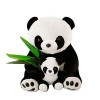 LICHENGTAI 40cm Animal en Peluche Panda Géant Peluche Douce pour Les Enfants, Réaliste Mini Mignon Poupon Interactif Souple P