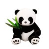 LICHENGTAI 40cm Animal en Peluche Panda Géant Peluche Douce pour Les Enfants, Réaliste Mini Mignon Poupon Interactif Souple P