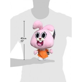 GMBALL Le Monde incoyable de Gumball - Peluche Anaïs Personnage Rose 40cm - Belle Qualité - Rosa-