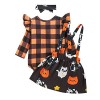 Xiaojiu Robe Pour Fille Bebe Masque Visage Deguisement,Robe De Noel Bebe Fille 12 Mois Déguisement Halloween Enfant Garcon Ha