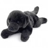 Uni-Toys - Labrador Noir, couché – 40 cm Longueur – Chien en Peluche, Animal de Compagnie – Doudou