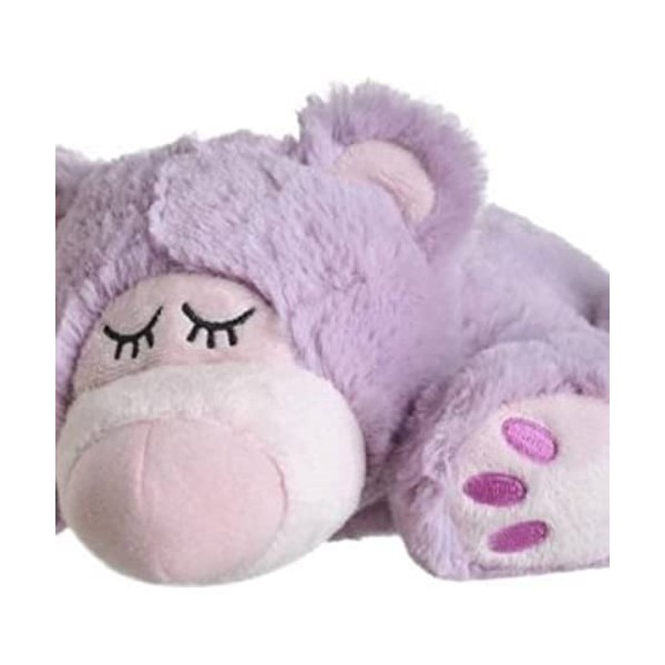 Warmies Sleepy Bear purple herausn. : Animal en peluche fourré à la lavande