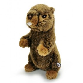 Marmotte Doudou debout en peluche MURBEL