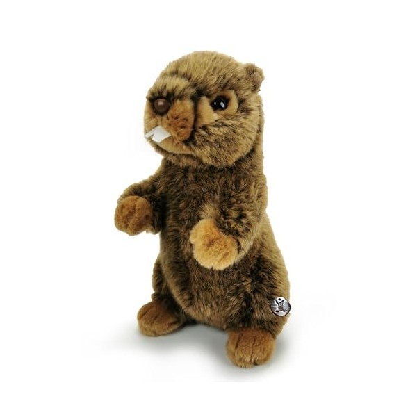 Marmotte Doudou debout en peluche MURBEL