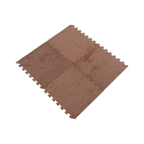Tapis de Sol en Mousse en Peluche, 10 Pièces Tapis de Sol en Mousse en Peluche Doux et épais Tapis en Mousse en Peluche à Emb