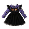 Xiaojiu Robe Pour Fille Bebe Masque Visage Deguisement,Robe De Noel Bebe Fille 12 Mois Déguisement Halloween Enfant Garcon Ha