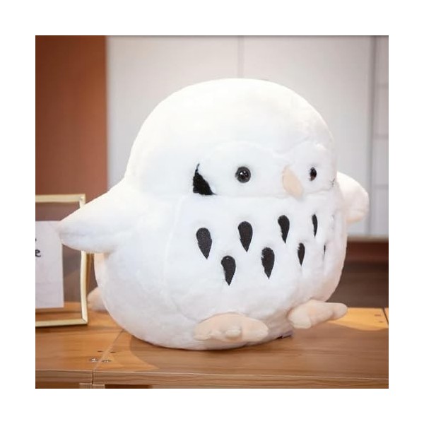 Peluche Hibou Oreiller Doux en Peluche Animal Faucon Coussin Canapé Décoration Dessin Animé Oiseau Jouet Enfants Cadeaux 38cm