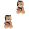 Gadpiparty 2 Pièces Poupée Dr Ours Peluches Mignonnes Peluche De Remise des Diplômes Ours avec Chapeau De Graduation Jouets d