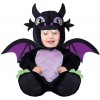 Fiestas Guirca Déguisement Dragon Noir avec Ailes pour Bébé Garçon - Déguisement Halloween Bébé 18-24 Mois