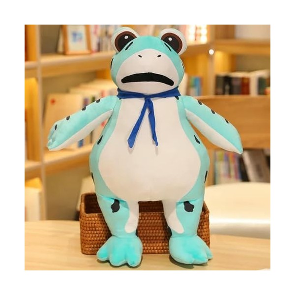 Kawaii Grenouille Peluche Jouet Dessin animé Peluche Animal poupée Oreiller décoration Coussin Enfants Cadeau d’Anniversaire 