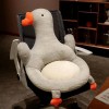 Kawaii Oie Oreiller en Peluche Animal Siège Coussin en Peluche Canard Fleur Coussin Canapé Intérieur Sol Maison Chaise Décor 