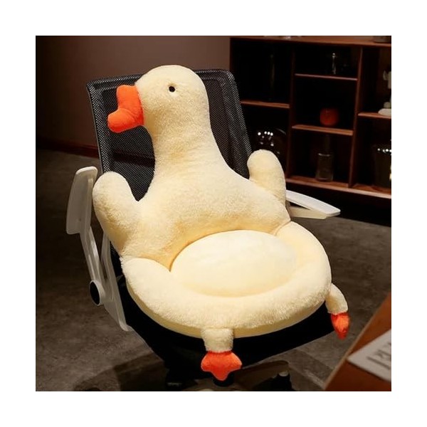 Kawaii Oie Oreiller en Peluche Animal Siège Coussin en Peluche Canard Fleur Coussin Canapé Intérieur Sol Maison Chaise Décor 