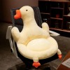 Kawaii Oie Oreiller en Peluche Animal Siège Coussin en Peluche Canard Fleur Coussin Canapé Intérieur Sol Maison Chaise Décor 
