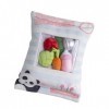 Poupée créative Panda Snack Oreiller Pudding Peluche Nourriture Peluche Panda Jouet Animal Peluche Oreiller Cadeau d’Annivers