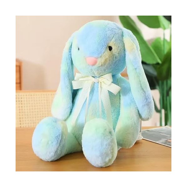 SaruEL Longues Oreilles Rêve Arc-en-Ciel Coloré Peluche Lapin Peluche Jouets en Peluche Animal en Peluche Poupée Enfants Joue