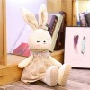 KiLoom Dessin Animé Lapin en Peluche Habillé Coussin poupée Qualité en Peluche Bébé Chambre Jouets 55cm 3