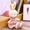 KiLoom Dessin Animé Lapin en Peluche Habillé Coussin poupée Qualité en Peluche Bébé Chambre Jouets 55cm 3