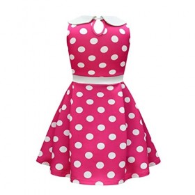 Lito Angels Deguisement Robe Minnie Mouse avec Oreilles de Souris Serre-tete pour Enfant Filles Taille 18-24 mois étiquette 