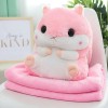 SaruEL Peluche Hamster Animal Oreiller avec Couverture Kawaii Peluche Enfants Souris Jouet Dessin animé Cadeau 40CM 4