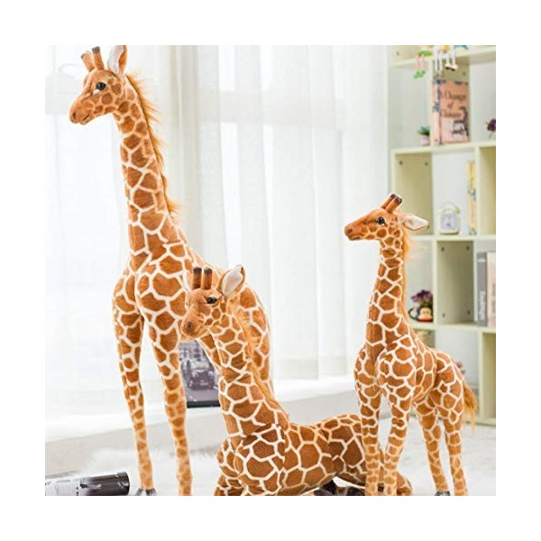 EZLAM 35-120 cm Taille géante Girafe Jouets en Peluche Mignon Animal en Peluche Doux Girafe Mode poupée Cadeau danniversaire
