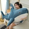 SaruEL Géant Requin Coloré Jouet en Peluche Animal Requin Classique Oreiller Poupée Jouet Enfants Fille Cadeaux 100cm 2