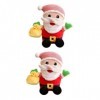 Toyvian 2 Pièces Poupée Père Noël Statues du Père Noël Poupée en Peluche De Noël Peluche Père Noël en Peluche Poupée du Père 